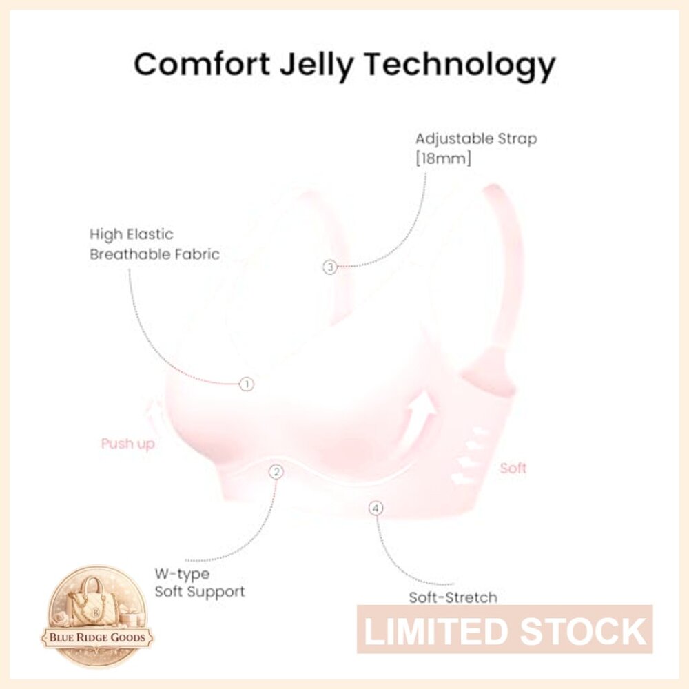 Seamless Full Coverage Wireless Bra Soft Support … - image 5